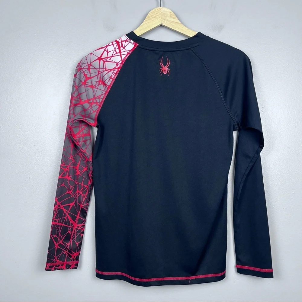 Spyder Boys Long Sleeve Graphic Logo Performance Shirt Size M; Swim, Fishing